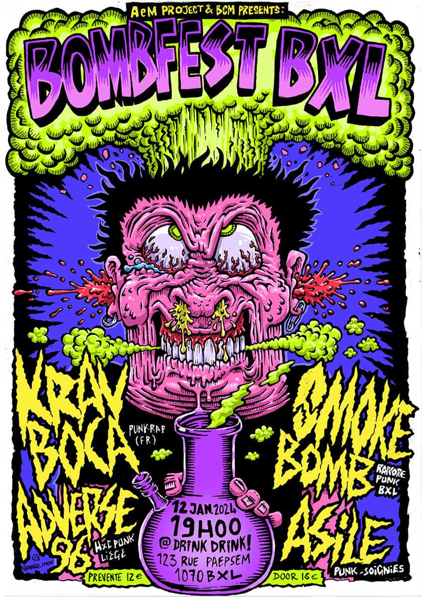 Affiche BOMBFEST BXL