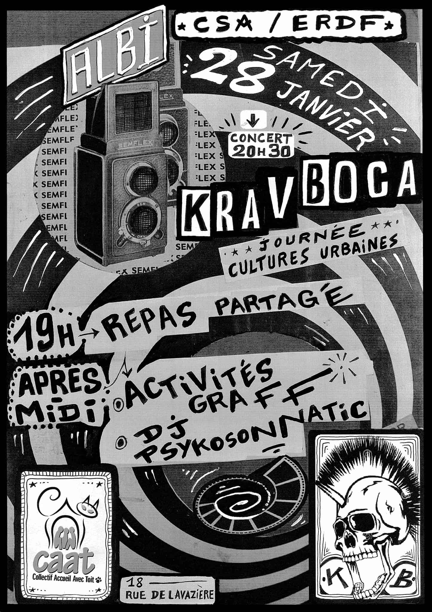 Affiche CSA ERDF occupé 28.01.17