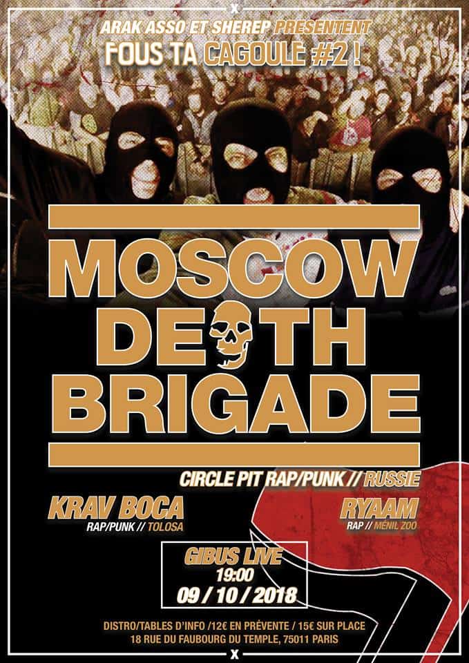 Moscow Death Brigade - Le Gibus Paris