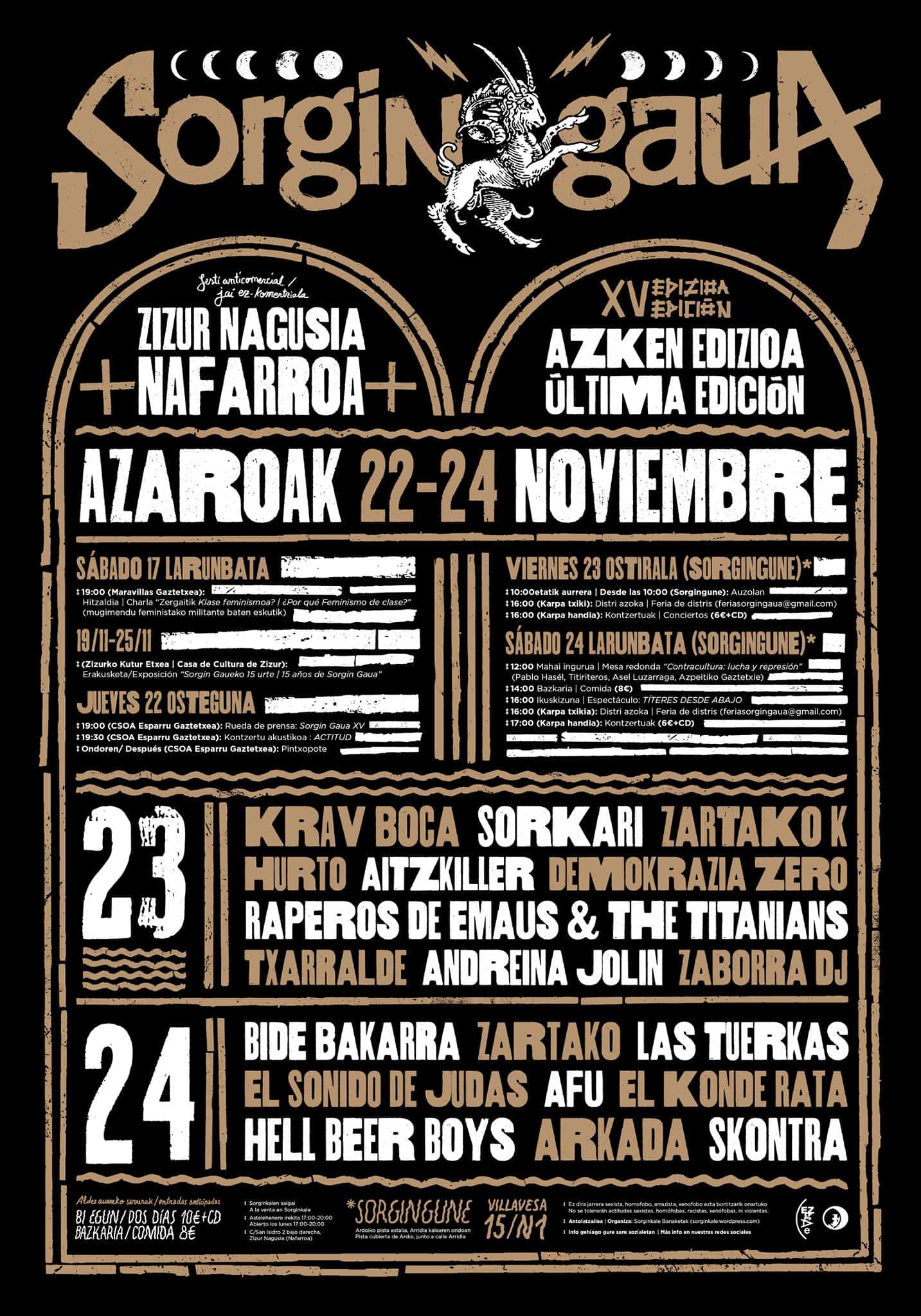 Affiche Sorginkale Banaketak
