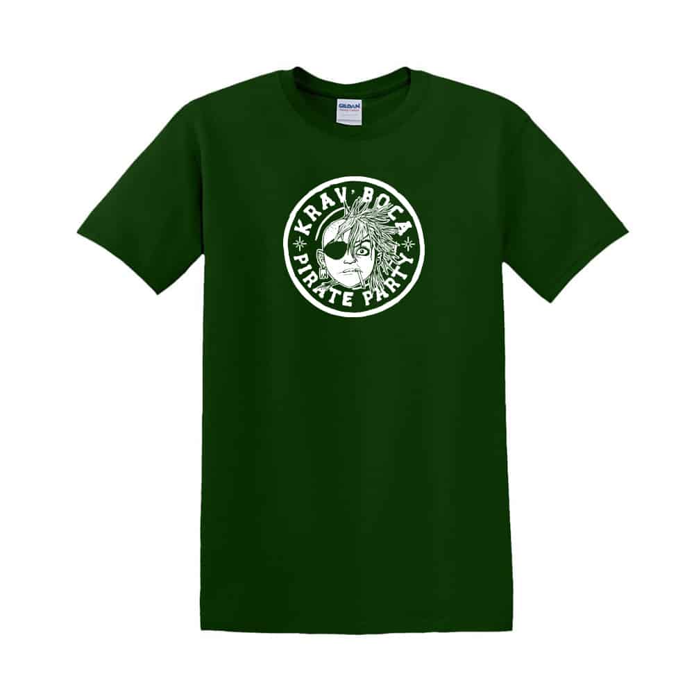 T-Shirt Pirate Party Forest Green