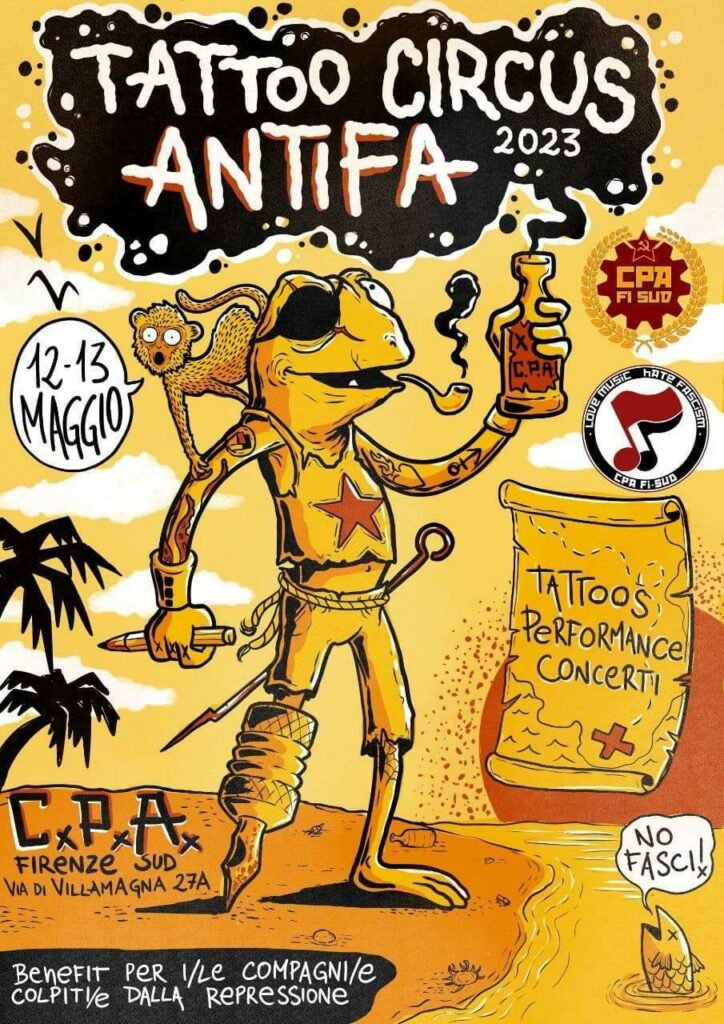 Affiche Tatoo Circus Antifa